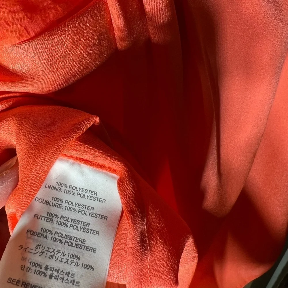 J.Crew Neon Orange Sleeveless Dress